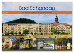 Cover Bad Schandau - Im Herzen der Sächsischen Schweiz (Wandkalender 2026 DIN A2 quer), CALVENDO Monatskalender