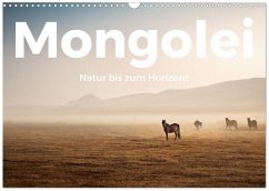 Cover Mongolei - Natur bis zum Horizont (Wandkalender 2026 DIN A3 quer), CALVENDO Monatskalender