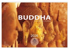 BUDDHA - Ein sanftes Lächeln (Wandkalender 2026 DIN A2 quer), CALVENDO Monatskalender