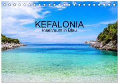 Kefalonia, Inseltraum in Blau (Tischkalender 2026 DIN A5 quer), CALVENDO Monatskalender
