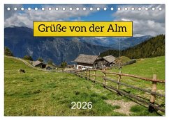 Cover Grüße von der Alm (Tischkalender 2026 DIN A5 quer), CALVENDO Monatskalender
