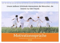 Motivationssprüche Freundschaft (Tischkalender 2026 DIN A5 quer), CALVENDO Monatskalender