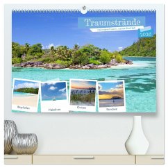 Traumstrände, mal tropisch warm, mal nordisch kalt (hochwertiger Premium Wandkalender 2026 DIN A2 quer), Kunstdruck in Hochglanz