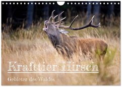 Cover Krafttier Hirsch (Wandkalender 2026 DIN A4 quer), CALVENDO Monatskalender