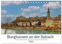 Cover Burghausen an der Salzach (Tischkalender 2026 DIN A5 quer), CALVENDO Monatskalender