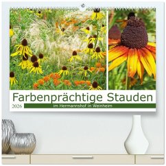 Farbenprächtige Stauden im Hermannshof in Weinheim (hochwertiger Premium Wandkalender 2026 DIN A2 quer), Kunstdruck in Hochglanz
