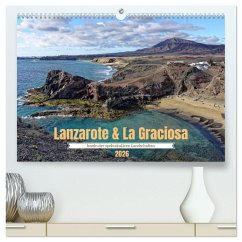 Cover Lanzarote & La Graciosa - Inseln der spektakulären Landschaften (hochwertiger Premium Wandkalender 2026 DIN A2 quer), Kunstdruck in Hochglanz