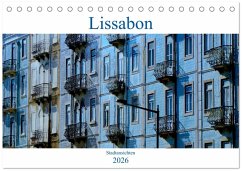 Cover Lissabon Stadtansichten 2026 (Tischkalender 2026 DIN A5 quer), CALVENDO Monatskalender
