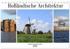 Cover Holländische Architektur Geburtstagskalender (Tischkalender 2026 DIN A5 quer), CALVENDO Monatskalender