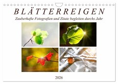 Blätterreigen (Wandkalender 2026 DIN A4 quer), CALVENDO Monatskalender Cover Blätterreigen (Wandkalender 2026 DIN A4 quer), CALVENDO Monatskalender