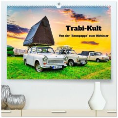 Trabi-Kult (hochwertiger Premium Wandkalender 2026 DIN A2 quer), Kunstdruck in Hochglanz Trabi-Kult (hochwertiger Premium Wandkalender 2026 DIN A2 quer), Kunstdruck in Hochglanz