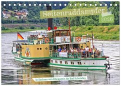 Cover Seitenraddampfer - In Sachsen von Königstein bis Bad Schandau (Tischkalender 2026 DIN A5 quer), CALVENDO Monatskalender