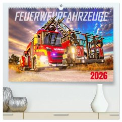 Feurwehrfahrzeuge (hochwertiger Premium Wandkalender 2026 DIN A2 quer), Kunstdruck in Hochglanz
