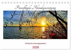 Cover Poesieflügels Abendspaziergang (Tischkalender 2026 DIN A5 quer), CALVENDO Monatskalender