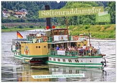 Cover Seitenraddampfer - In Sachsen von Königstein bis Bad Schandau (Wandkalender 2026 DIN A2 quer), CALVENDO Monatskalender