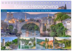 Bosnien-Herzegowina Das romantische Herz des Balkans (Tischkalender 2026 DIN A5 quer), CALVENDO Monatskalender