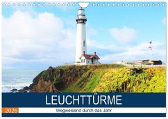 Leuchttürme - Wegweisend durch das Jahr (Wandkalender 2026 DIN A4 quer), CALVENDO Monatskalender