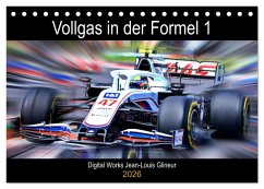 Vollgas in der Formel 1 (Tischkalender 2026 DIN A5 quer), CALVENDO Monatskalender Vollgas in der Formel 1 (Tischkalender 2026 DIN A5 quer), CALVENDO Monatskalender