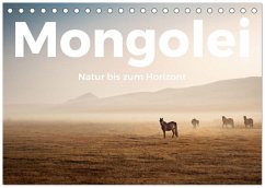 Cover Mongolei - Natur bis zum Horizont (Tischkalender 2026 DIN A5 quer), CALVENDO Monatskalender