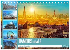 Hamburg mal 2 (Tischkalender 2026 DIN A5 quer), CALVENDO Monatskalender Hamburg mal 2 (Tischkalender 2026 DIN A5 quer), CALVENDO Monatskalender