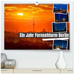 Cover Ein Jahr Fernsehturm Berlin (hochwertiger Premium Wandkalender 2026 DIN A2 quer), Kunstdruck in Hochglanz