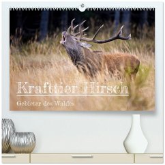 Cover Krafttier Hirsch (hochwertiger Premium Wandkalender 2026 DIN A2 quer), Kunstdruck in Hochglanz