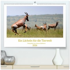 Ein Lächeln für die Tierwelt (hochwertiger Premium Wandkalender 2026 DIN A2 quer), Kunstdruck in Hochglanz