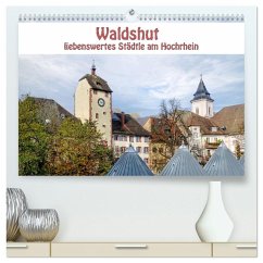 Waldshut - liebenswertes Städtle am Hochrhein (hochwertiger Premium Wandkalender 2026 DIN A2 quer), Kunstdruck in Hochglanz