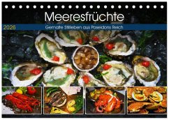 Cover Meeresfrüchte - Gemalte Stillleben aus Poseidons Reich (Tischkalender 2026 DIN A5 quer), CALVENDO Monatskalender