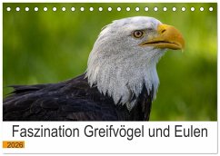 Faszination Greifvögel und Eulen (Tischkalender 2026 DIN A5 quer), CALVENDO Monatskalender