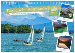 Cover Bayerische Seenlandschaften - Natur im Einklang mit Freizeit und Kultur (Tischkalender 2026 DIN A5 quer), CALVENDO Monatskalender