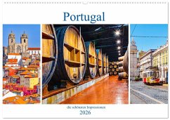 Portugal - die schönsten Impressionen (Wandkalender 2026 DIN A2 quer), CALVENDO Monatskalender Portugal - die schönsten Impressionen (Wandkalender 2026 DIN A2 quer), CALVENDO Monatskalender