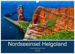 Cover Nordseeinsel Helgoland - Ansichten der Insel in Acryl (Wandkalender 2026 DIN A3 quer), CALVENDO Monatskalender