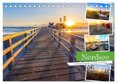Nordsee - Sehnsuchtskalender zu Strand und Meer (Tischkalender 2026 DIN A5 quer), CALVENDO Monatskalender