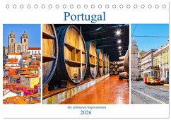 Portugal - die schönsten Impressionen (Tischkalender 2026 DIN A5 quer), CALVENDO Monatskalender Portugal - die schönsten Impressionen (Tischkalender 2026 DIN A5 quer), CALVENDO Monatskalender