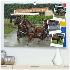 Faszination Fahrsport - Zweispänner im Galopp durch den Parcour (hochwertiger Premium Wandkalender 2026 DIN A2 quer), Kunstdruck in Hochglanz Faszination Fahrsport - Zweispänner im Galopp durch den Parcour (hochwertiger Premium Wandkalender 2026 DIN A2 quer), Kunstdruck in Hochglanz