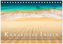 Die Kanarische Inseln Teneriffa, Gran Canaria und Fuerteventura (Tischkalender 2026 DIN A5 quer), CALVENDO Monatskalender