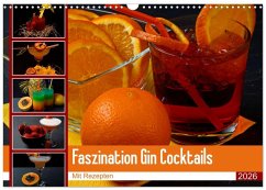 Faszination Gin Cocktails (Wandkalender 2026 DIN A3 quer), CALVENDO Monatskalender Cover Faszination Gin Cocktails (Wandkalender 2026 DIN A3 quer), CALVENDO Monatskalender
