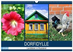 Cover Dorfidylle - Landleben in Russland (Wandkalender 2026 DIN A3 quer), CALVENDO Monatskalender