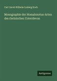 Monographie der Homalonotus-Arten des rheinischen Unterdevon Monographie der Homalonotus-Arten des rheinischen Unterdevon