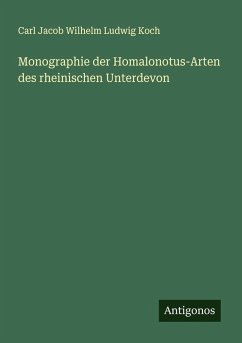 Cover Monographie der Homalonotus-Arten des rheinischen Unterdevon