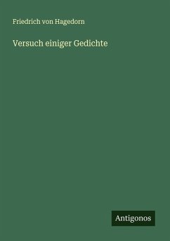 Cover Versuch einiger Gedichte