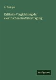 Kritische Vergleichung der elektrischen Kraftübertragung