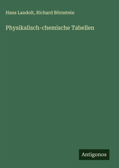 Cover Physikalisch-chemische Tabellen