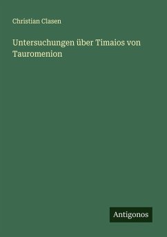 Cover Untersuchungen über Timaios von Tauromenion