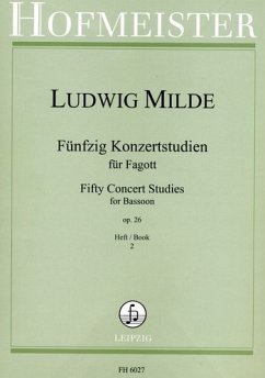 Cover 50 Konzertstudien op.26 Band 2 (Nr.26-50) für Fagott