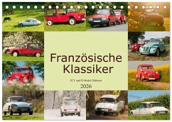 Cover Französische Klassiker - 2CV und D Modell Oldtimer (Tischkalender 2026 DIN A5 quer), CALVENDO Monatskalender