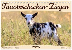 Cover Tauernschecken-Ziegen (Tischkalender 2026 DIN A5 quer), CALVENDO Monatskalender