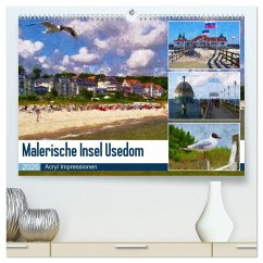 Cover Malerische Insel Usedom - Acryl Impressionen (hochwertiger Premium Wandkalender 2026 DIN A2 quer), Kunstdruck in Hochglanz