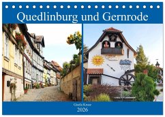 Quedlinburg und Gernrode (Tischkalender 2026 DIN A5 quer), CALVENDO Monatskalender